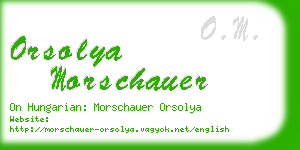 orsolya morschauer business card